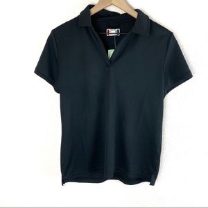 NWT Clique Black Mesh Athletic Top Medium CoolDry